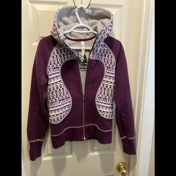 lululemon athletica Tops - Lululemon Special Edition Fair Isle Hoodie purple